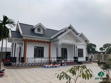 Công trình xây dựng biệt thự mái thái 1 tầng tại Nam Định