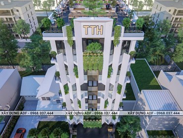 Toàn cảnh công trình khách sạn 8 tầng chú Hải – Bắc Giang